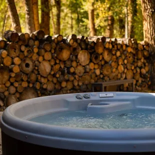 Enjoy the private hot tub on the back patio after a day of mountain adventures