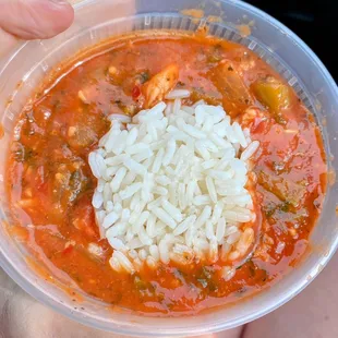 One of two on the "soup" menu- shrimp were perfect