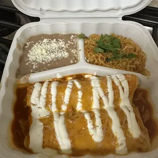 Chicken enchiladas. Bomb!