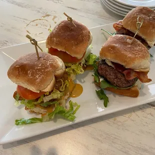 Sliders for our tasting.
