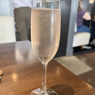 Mimosa with cranberry