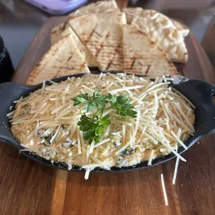 Crab &amp; Shrimp Dip w/Pita Bread