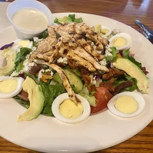 Cobb salad with grilled chicken