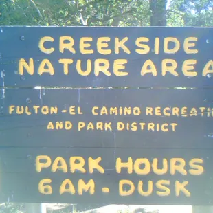 the Sign for the Entrance, not much worth seeing past this point.