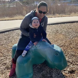 At the smaller playground
