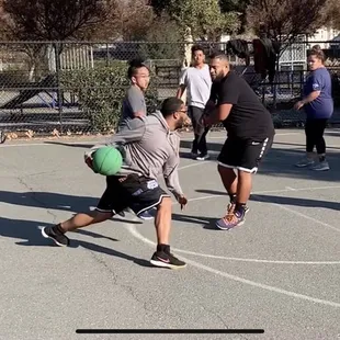 Me and my family getting buckets at creek side hoop courts
