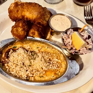 Fish Fry with au gratin potatoes