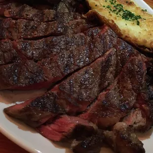 Grilled rib eye. OUTSTANDING. Served with twice baked potato.