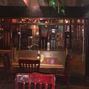 the interior of the pub