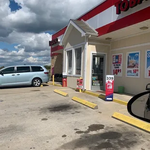 a car parked in front