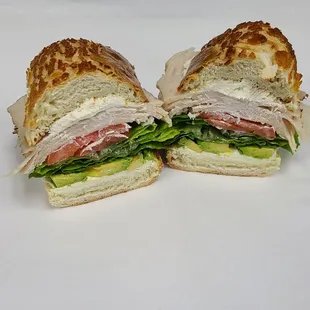 Turkey, cream cheese and Avocado sandwich