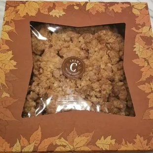 Apple Crumble pie $23.95. 11/26/2020