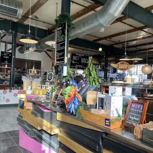 the interior of a grocery store