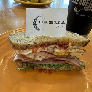 Ham and jam Breakfast Sandwich