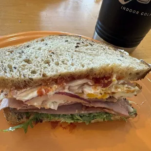 Ham and Jam Breakfast Sandwich
