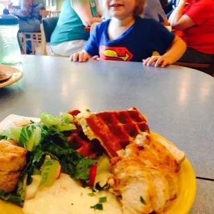 The best chicken and waffles I have ever had!