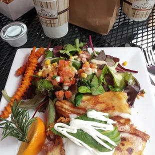 Birthday breakfast crepe! Yay! :D