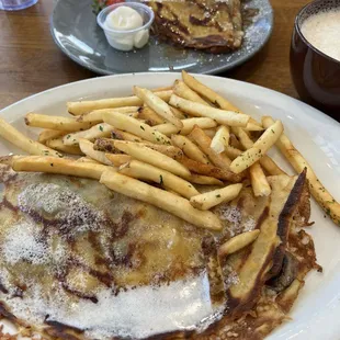 Spinach and Mushroom Crepe