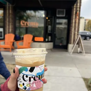 Maple oat milk cold brew