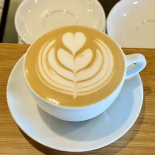 Latte art cute!