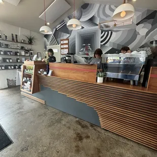 Entryway and espresso bar