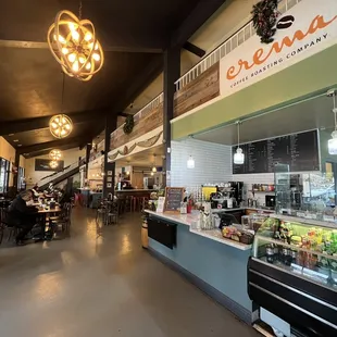 the interior of a restaurant