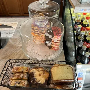 a variety of baked goods