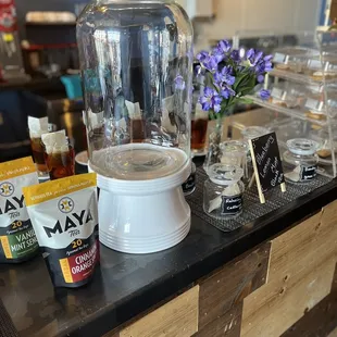 a blender with a blender on the counter