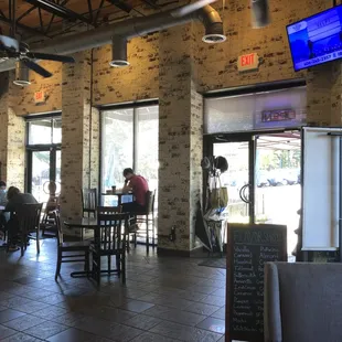 View of the dining area.