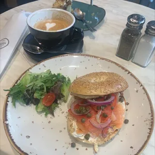 Salmon bagel