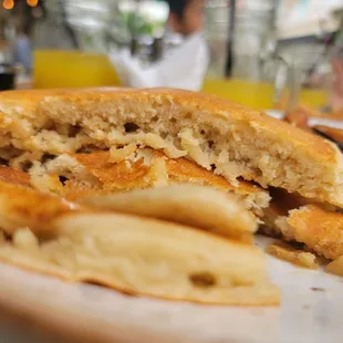 Pancakes (very heavy and doughy)