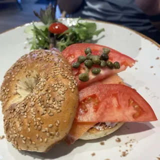 Salmon bagel