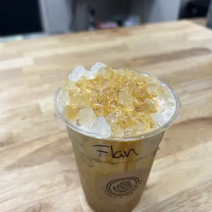 Holiday special; Flan latte!