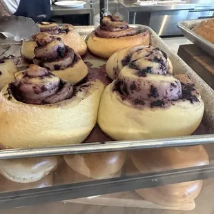 Blueberry cinnamon roll