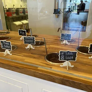 Lots of chocolate filling options