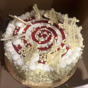 White Chocolate Raspberry cake