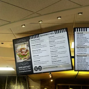 the menu
