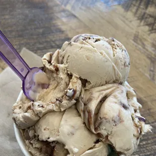 Hazelnut &amp; mint chocolate chip.