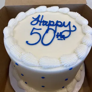 a birthday cake in a box
