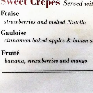 Fruite Crepe