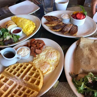 Big Waffle Breakfast