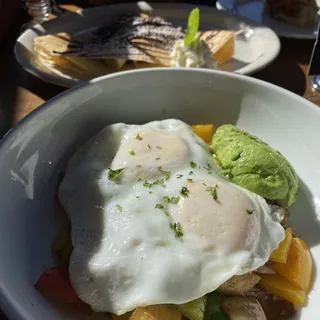 Spicy Lamb Sausage Hash Breakfast
