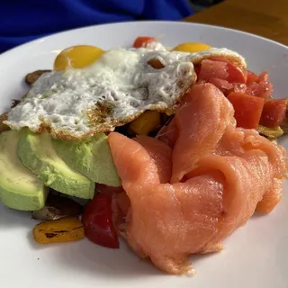 Smoked Salmon Hash Breakfast