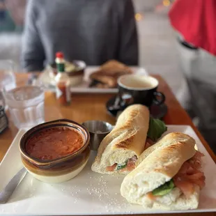 Smoked Salmon Baguette