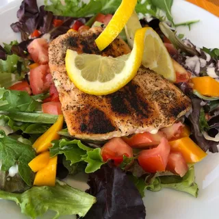 Grilled Wild Alaskan Salmon Salad