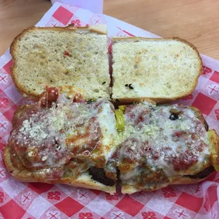 Meatball sub loaded up!