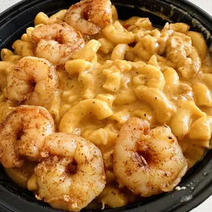 Jambalaya Mac &amp; Cheese (subbed sausage with shrimp)