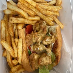 Po boy and French Fries