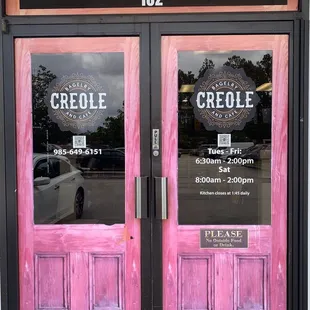  the front door