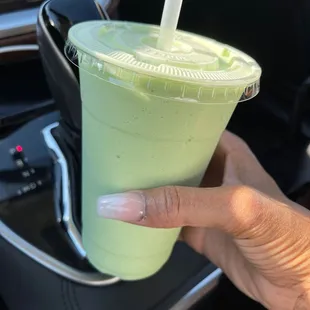 Frozen green tea